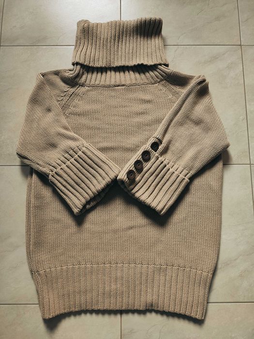 Bawełniany sweter z golfem oversize XL 42