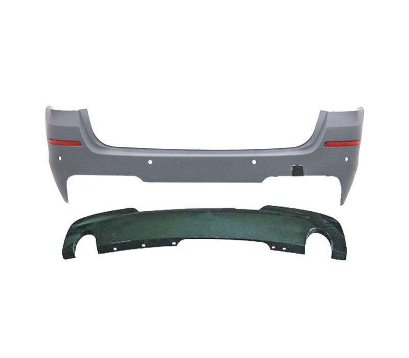 PARA-CHOQUES TRASEIRO BMW F11 TOURING LOOK M PDC DUPLA SAÍDA