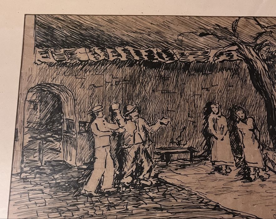 Piękny rysunek - 1939r - sygnowany