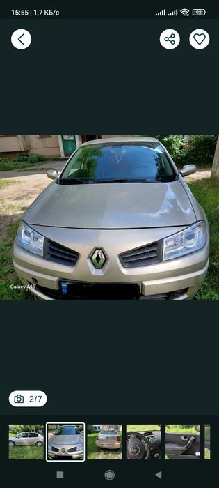 Renault Megan 2  1.6 г/б автомат