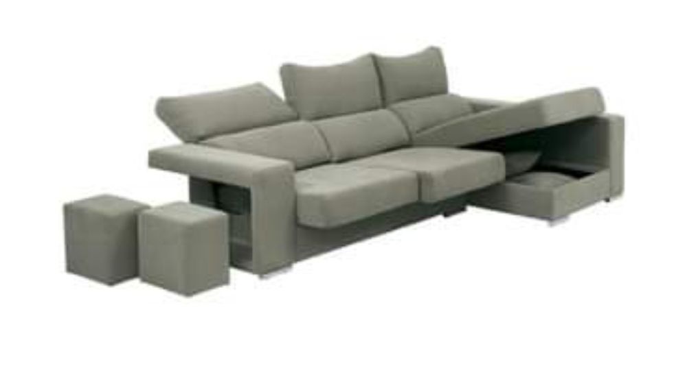 Sofá Lourini com Chaise Longue