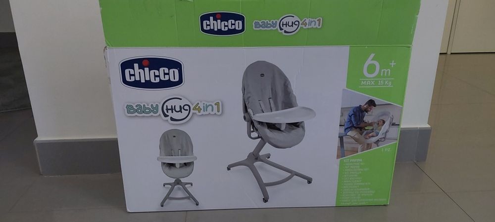 Cadeira de refeição bebé,  chicco (baby hug 4in1)