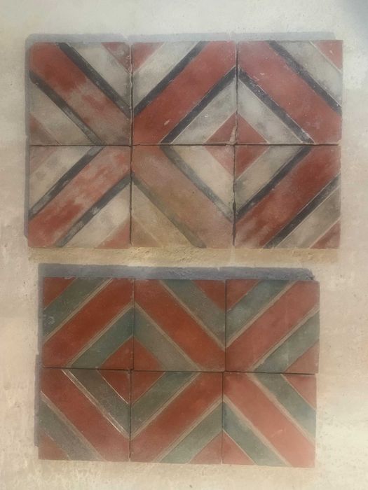 Stare płytki cementowe podłogowe