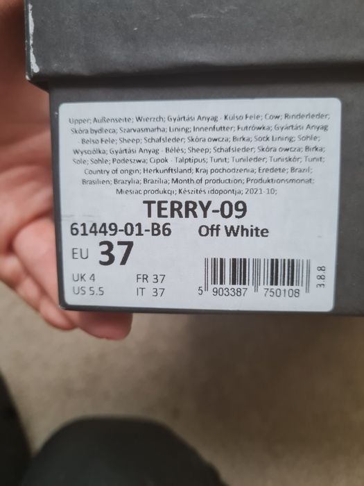 Buty szpilki Kazar 37 białe sandały paski