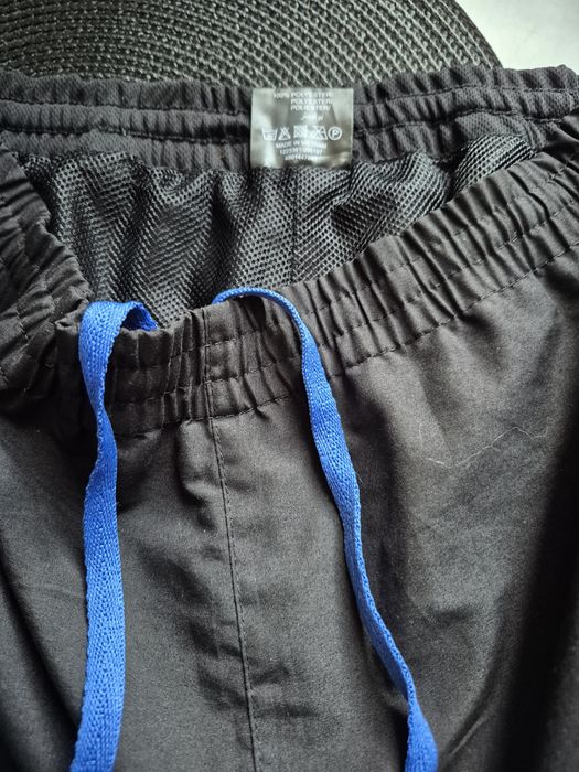 męskie czarne spodnie 3/4 sportowe