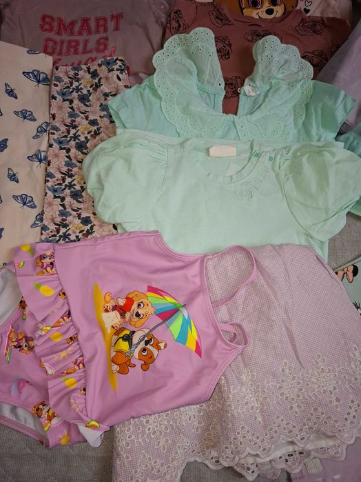 Duża paka ubranek dziewczynka 98 spódniczki wiosna