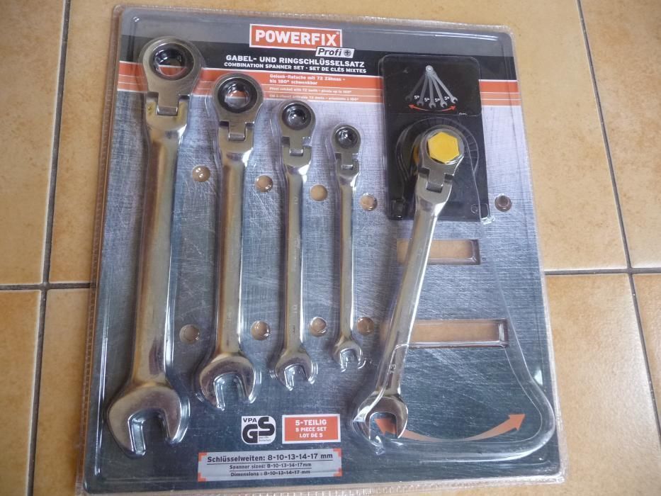 Набор ключей шарнирных с трещоткой Parkside ГЕРМАНИЯ Ключ