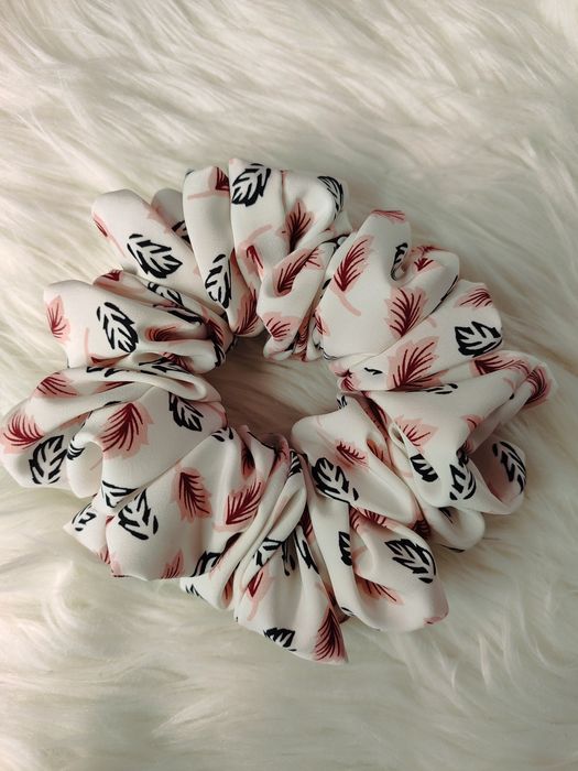 Scrunchie do włosów rozm XL Silk jedwabny