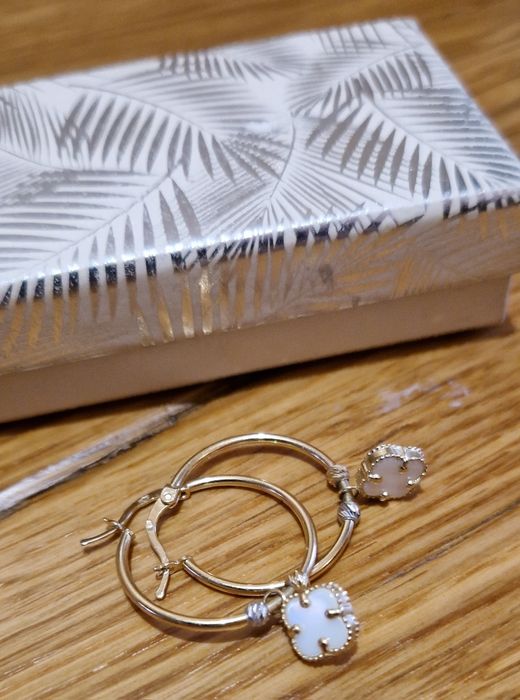 ZŁOTE DAMSKIE kolczyki Van Cleef 14k. 585pr.