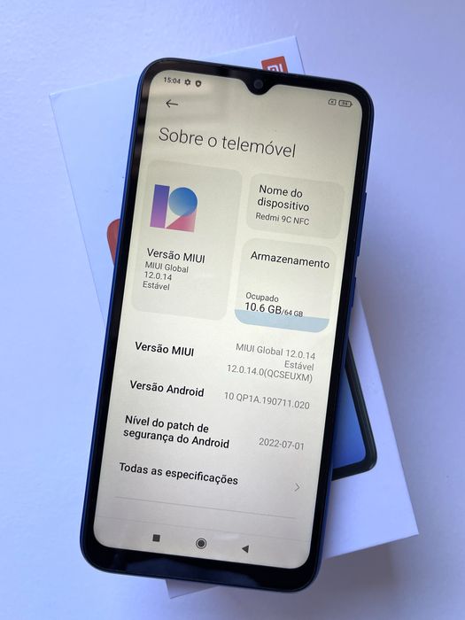 Xiaomi Redmi 9C NFC em ótimo estado + caixa original