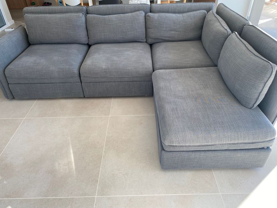 Sofá 3 lugares e 1 cama individual