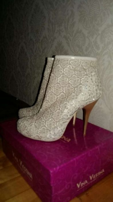 Свадебные ботинки, полусапожки, ботильоны, обувь на торжество