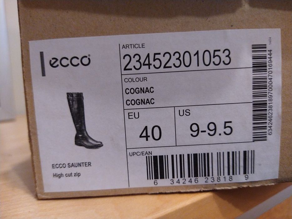 Kozaki damskie Ecco rozmiar 40