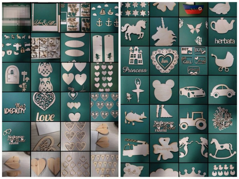 Ozdoby drewniane do decoupage