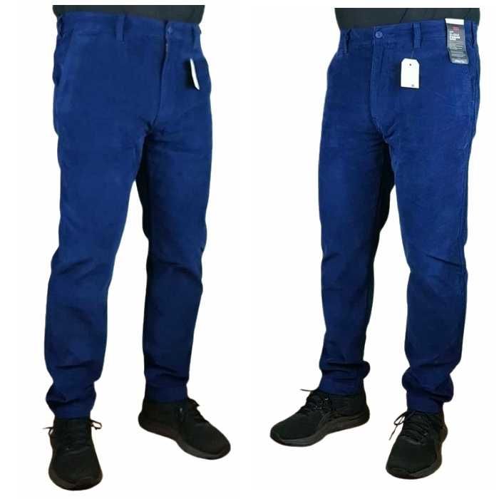 Sztruksy Levi's męskie XX Chino niebieskie nowe oryg. Levisy - W34/L32