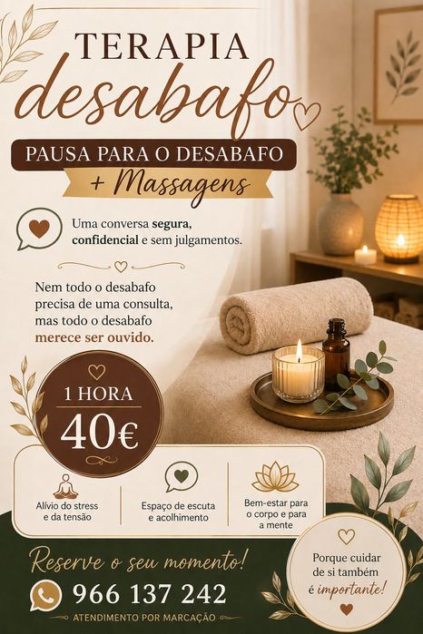 Massagem com Desabafo