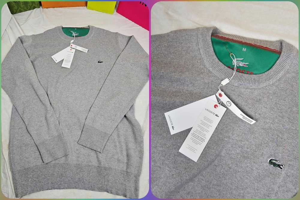 Sweterki męskie Lacoste Ralph Lauren nowość bawełna hit