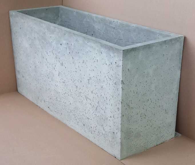 Donica betonowa 100 cm Donice betonowe ogrodowe 100x35x50 cm kwietniki