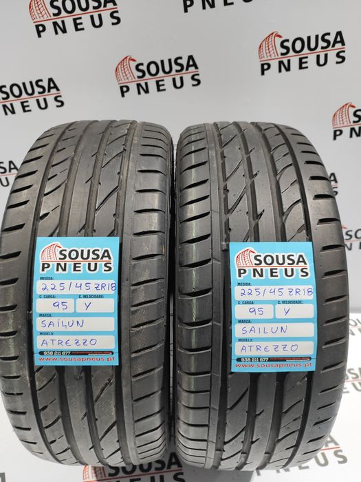 2 pneus semi novos 225-45R18 Sailun - Oferta dos Portes
