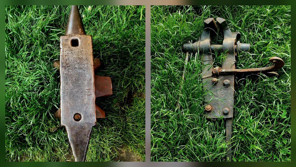 Kowadło dwurożne i Imadło kowalskie Zestaw