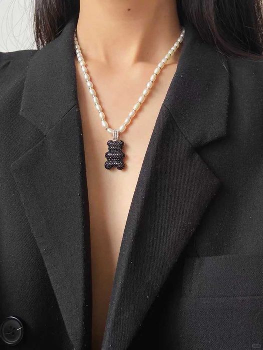 DELICIOSO
Colar ajustável XL MOOD YUMMY BEAR Pearl (fivela) - Preto