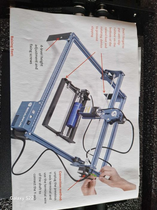 Sculpfun Rolo Rotativo para Gravador a laser