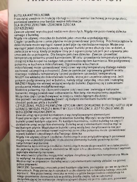 Butelka na mleko modyfikowane twistshake mamaginekolog