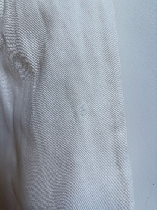 kremowe spodnie cargo młodzieżowe XS