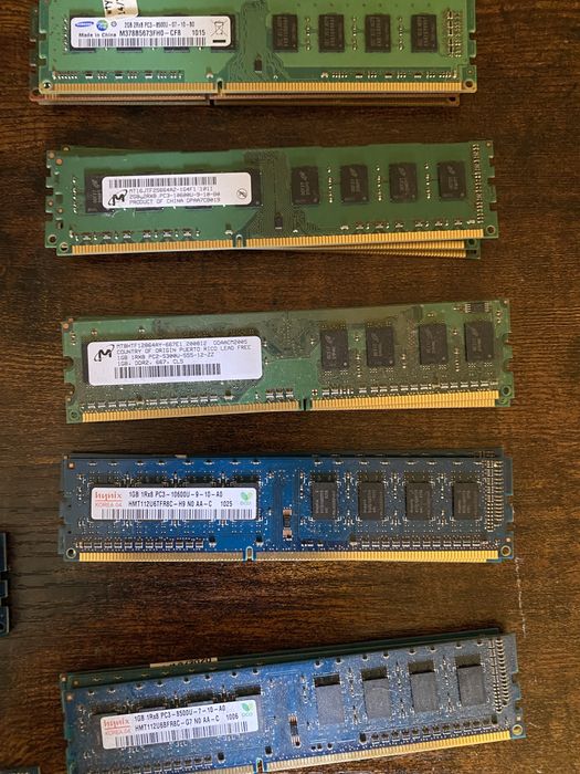 29 sztuk pamięci ram głównie ddr3