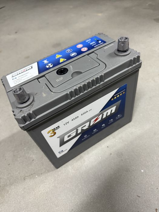 Akumulator GROM 45Ah 430A 12V – Do Hondy, Toyoty (Typ Azja / B24)