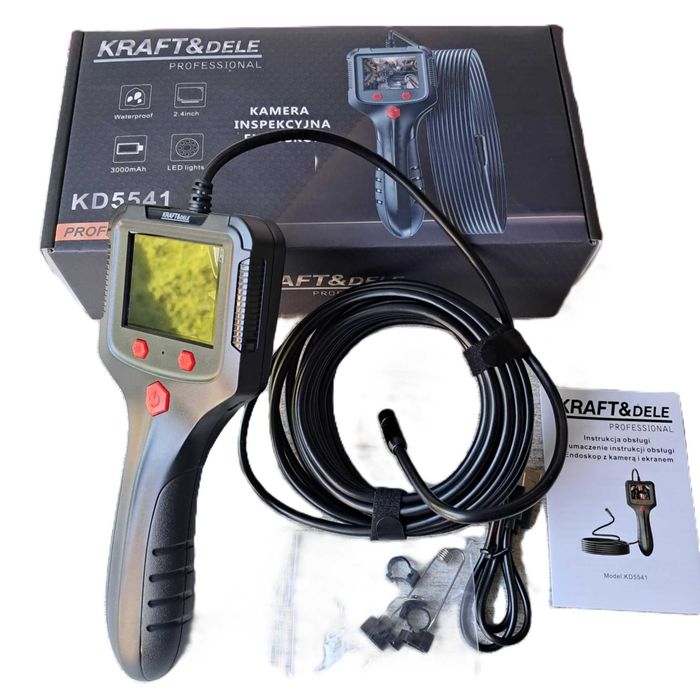 Kamera inspekcyjna endoskopowa KOLOROWA bezprzewodowa 3000mAh KD5541
