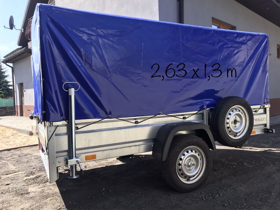 WYNAJEM Przyczep 2,6x1,3-2,6x1,5-3,0x1,5 idealne pod Karton gips meble