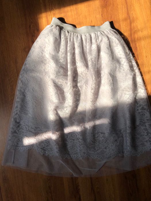 Spódnica szara tiulowa 38/40