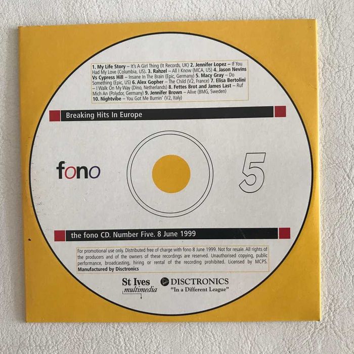 Disco cd Breaking Hits sucessos anos 90