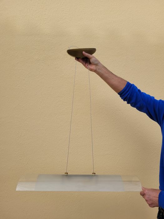 Candeeiro de teto em vidro