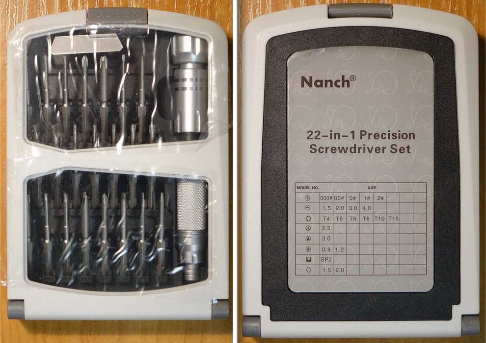 Набір викруток 22в1 NANCH Tools, Викрутка + 22 Біти з легованої сталі S2 або CRV