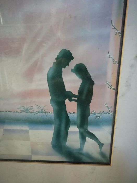 Quadro Simples Pintado Há Mão