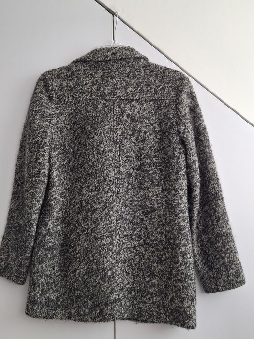 Krótki płaszcz damski H&M M wełniany