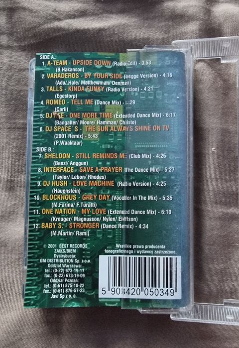 Kaseta Mega Hits 2001