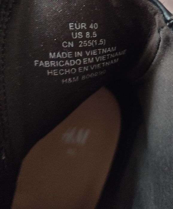Botki czarne rozmiar 40