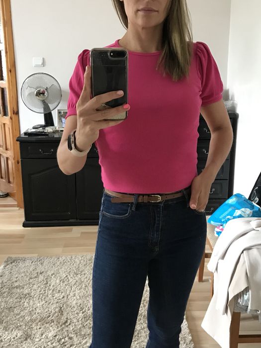 Zara  różowa bluzka r. S z bawelny