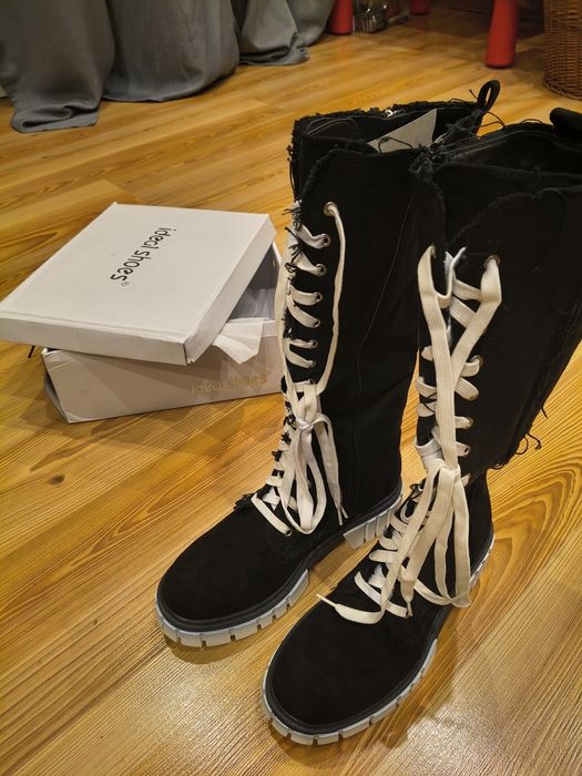 Buty jeansowe kozaki rozm. 40 nowe