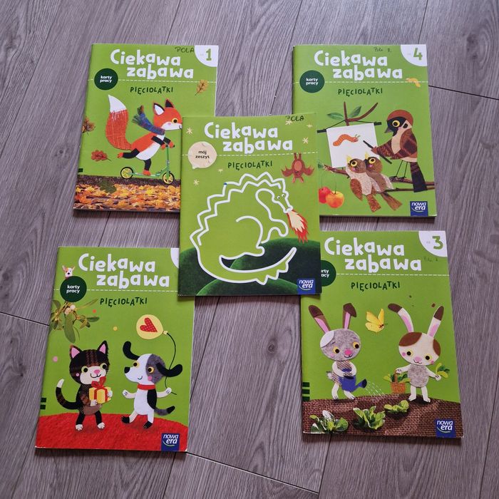 Zestaw książek cwiczen Ciekawa zabawa pieciolatki