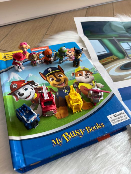 My Bussy books Paw patrol psi patrol książka z figurkami i plansza