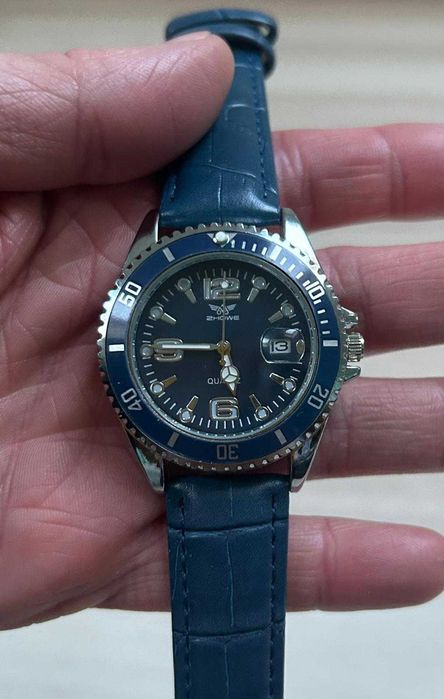 Nowy Zegarek Męski Navy Blue – Styl Diver – Folia Ochronna!