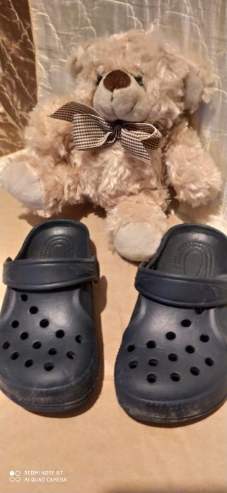 Klapki crosy 24 z misiem 7 zł wyprzedaż
