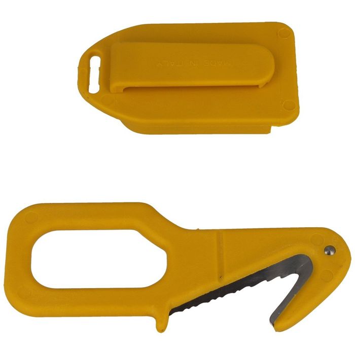 Nóż bezpieczny MAC Coltellerie Rescue 48mm (MC TS05 YELLOW)