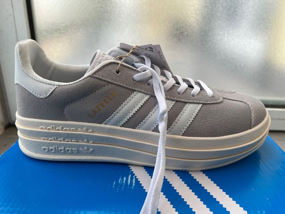 Adidas gazelle bold cinzentos