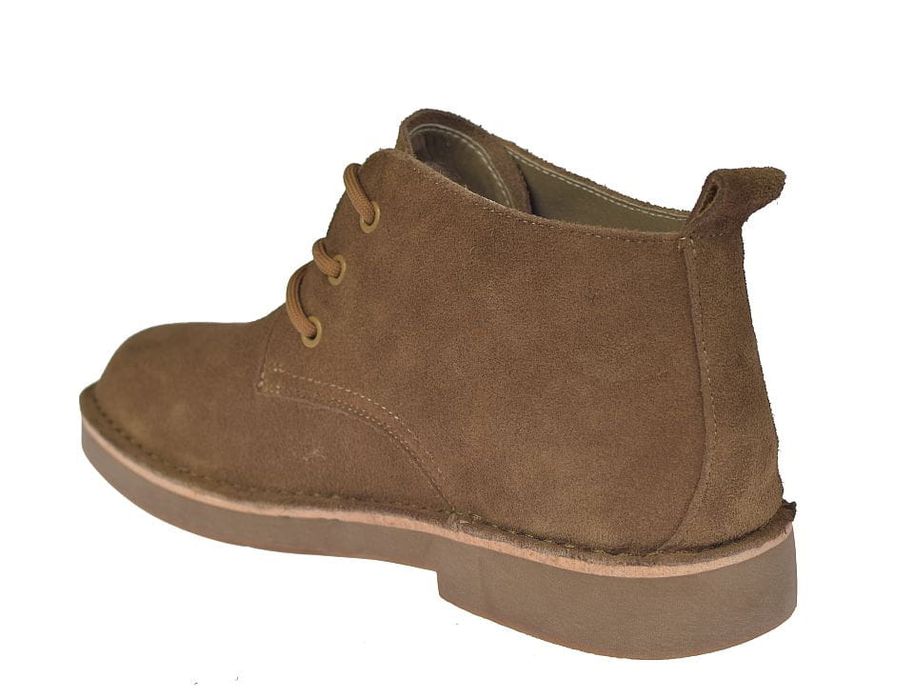 Trzewiki męskie zamszowe skórzane JK/B-4-602 camel – komfort roz. 45