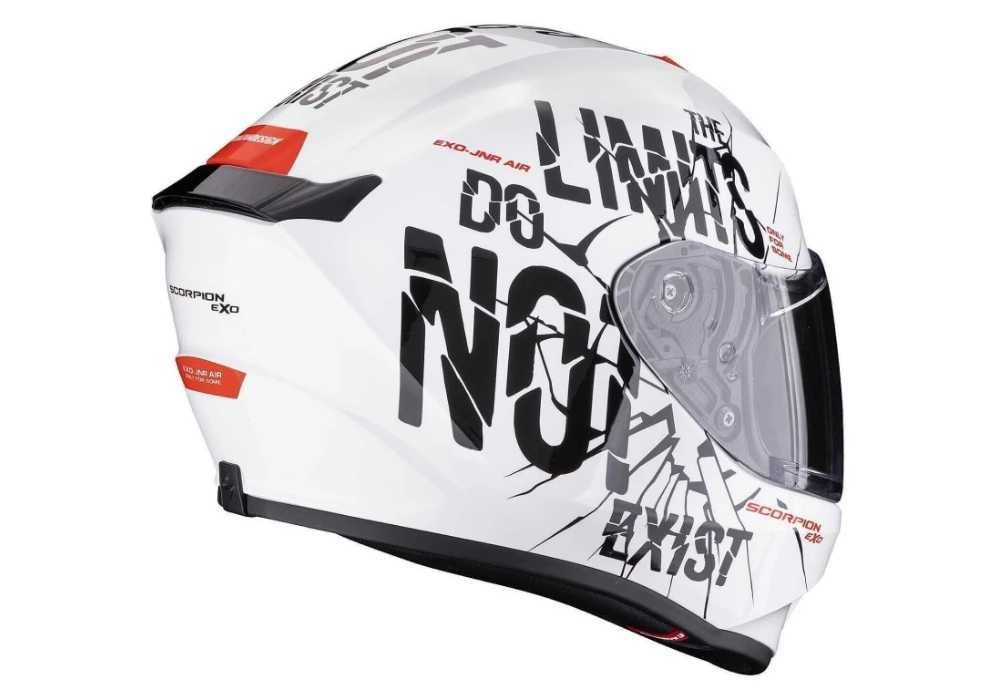 НОВИЙ Мотошолом Scorpion EXO-JNR Air Boum White-Black